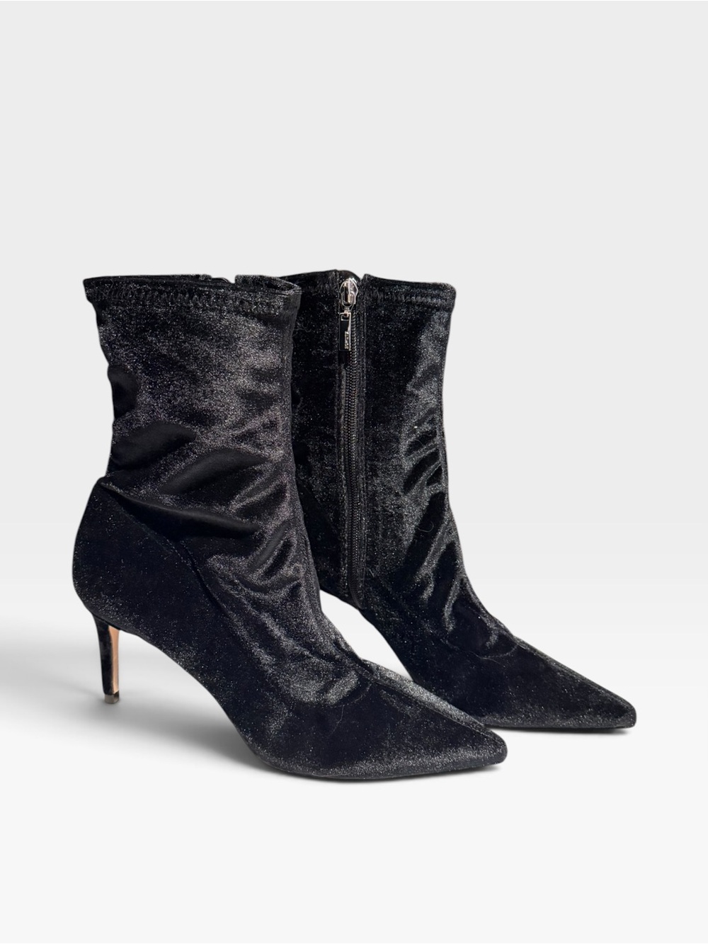 Schutz Marion Black Velvet Boot